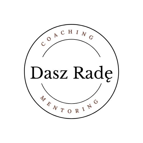 logo coachingu i mentoringu - koło z nazwą dasz radę